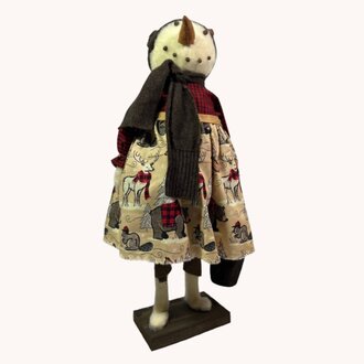 Snow Girl in Woodland Dress - 21"