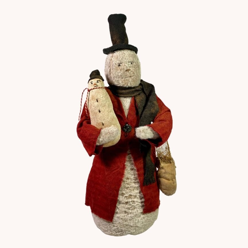 Gus The Handmade Snowman Doll - 19"