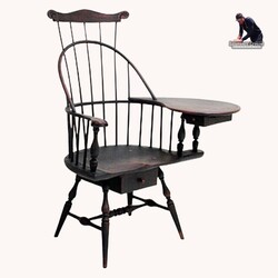 Sack Back Writing Desk Chair with Comb