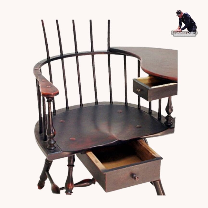 Sack Back Writing Desk Chair with Comb