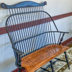 Sack Back Settee with Crest Rail