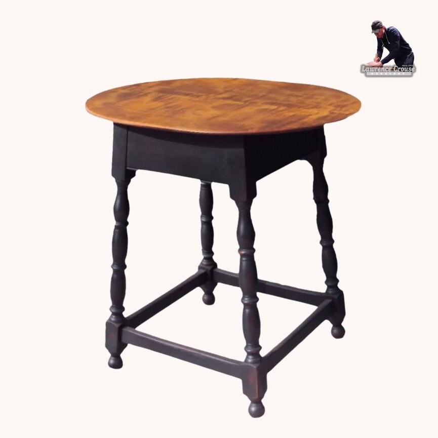 Oval Top Tea Table - Hardwood