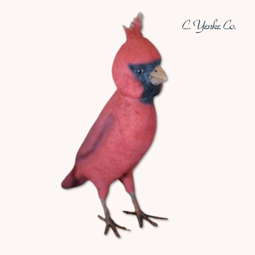 Cardinal Handmade Figurine - 7"