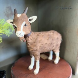 Large Brown Goat - 9"