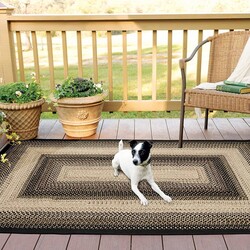 Black Mist Ultra Durable Braided Rugs