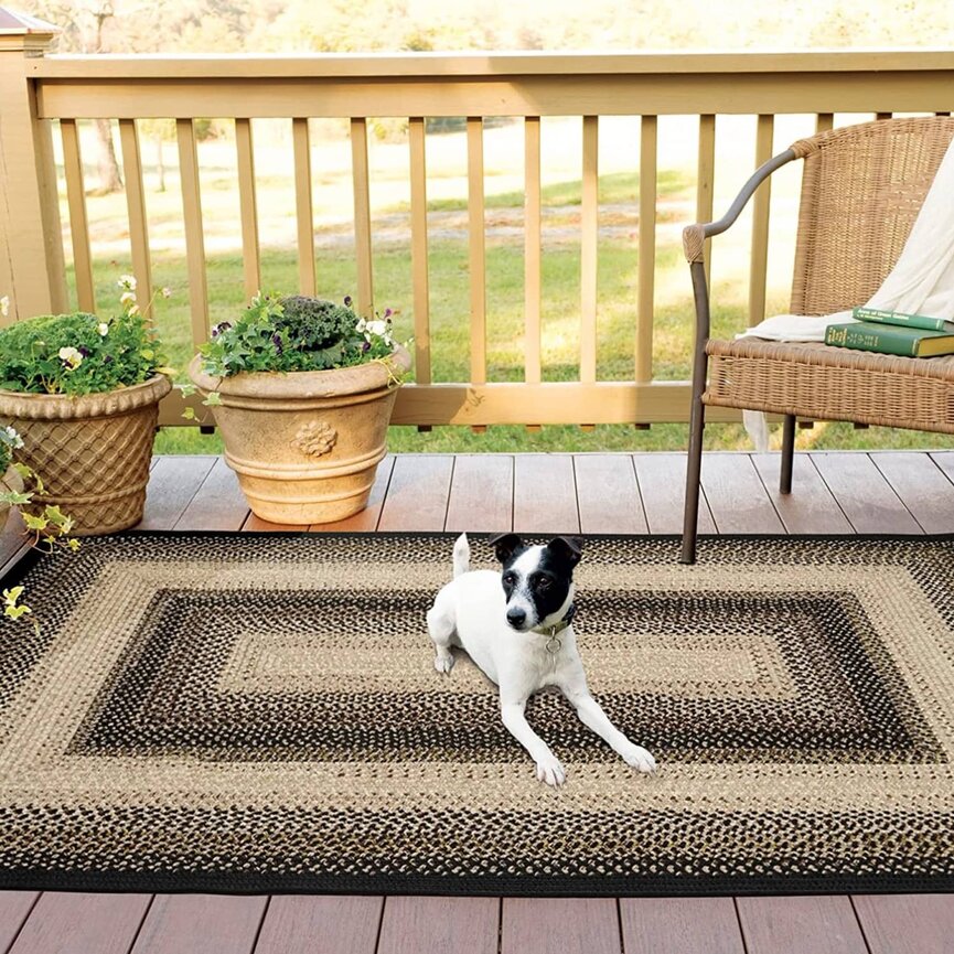 Black Mist Ultra Durable Braided Rugs