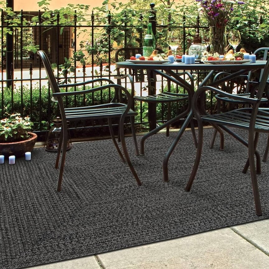 Black Ultra Durable Braided Rugs