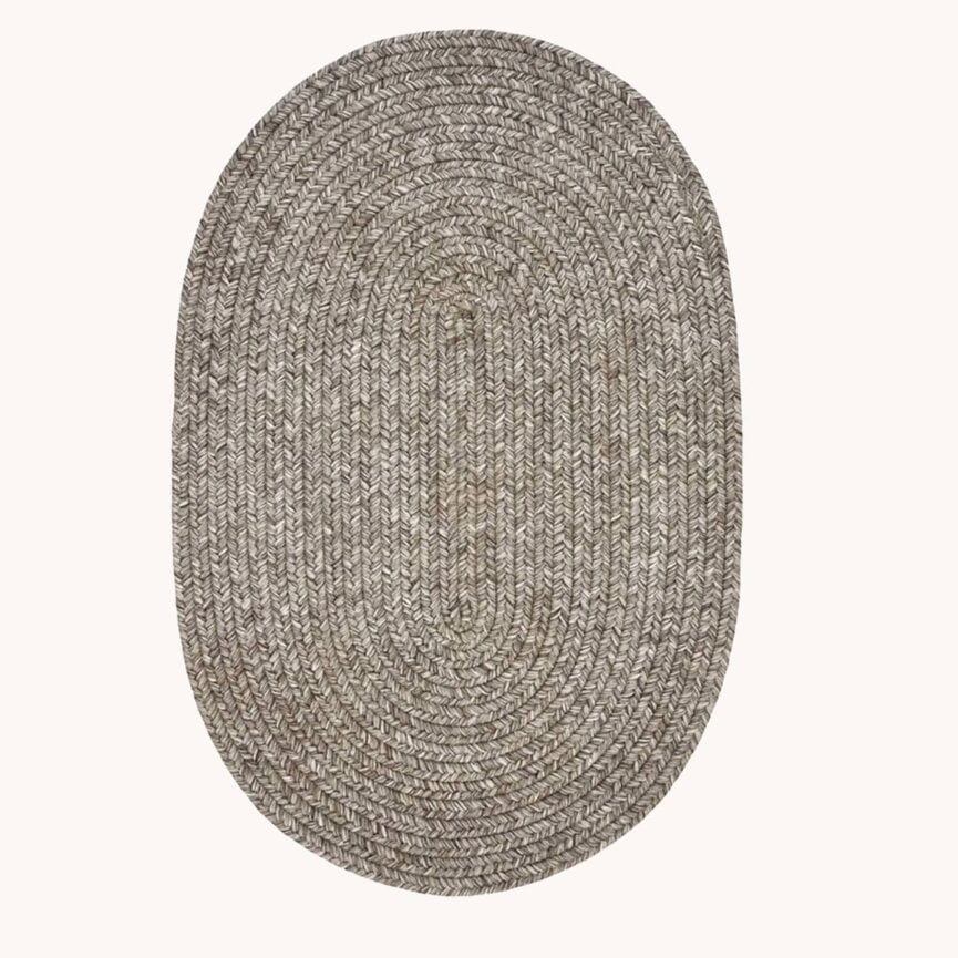 Slate Ultra Durable Braided Rug