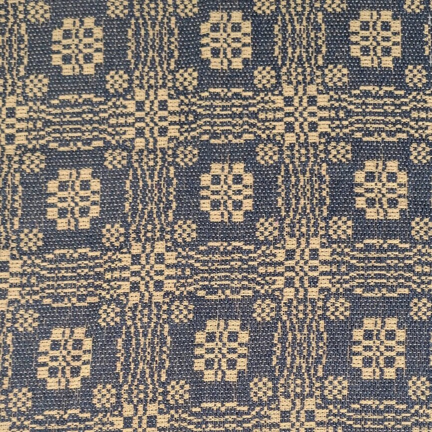 Pine Creek Gettysburg Bed Cover Black over Mustard