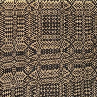 Abigail's Black/Linen Long Runner - 14x56