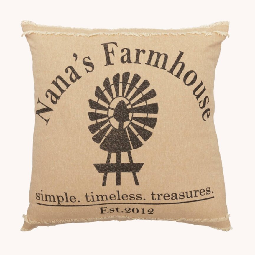 Sawyer Mill Home Windmill Pillow - 18"