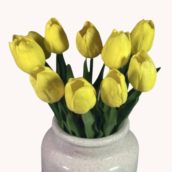 Yellow Tulip Single Stem - 14"