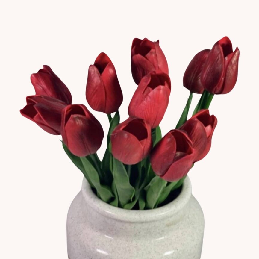 Red Tulip Single Stem - 14"