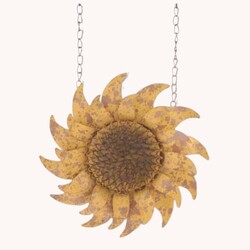 Distressed Golden Yellow Metal Sunflower Arrow Replacement