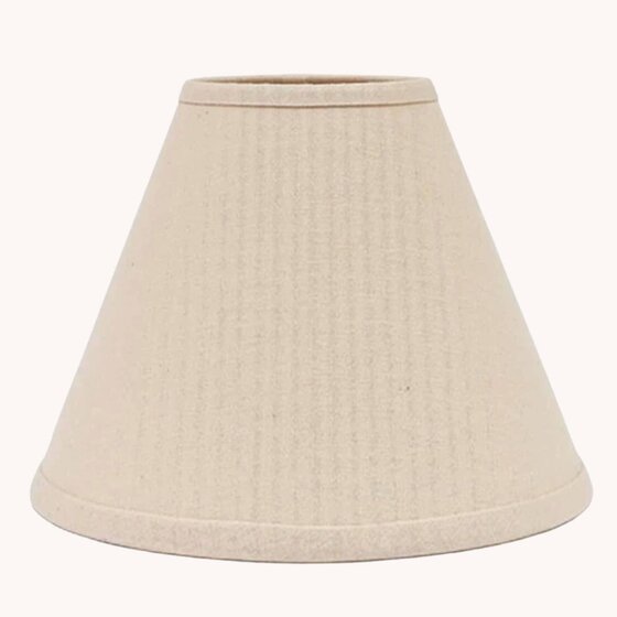 Farmhouse Solid Buttermilk Lampshade - 6"