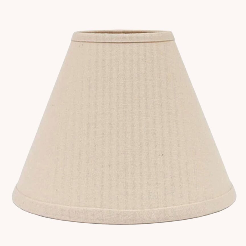 Farmhouse Solid Buttermilk Clip Lampshade - 6"