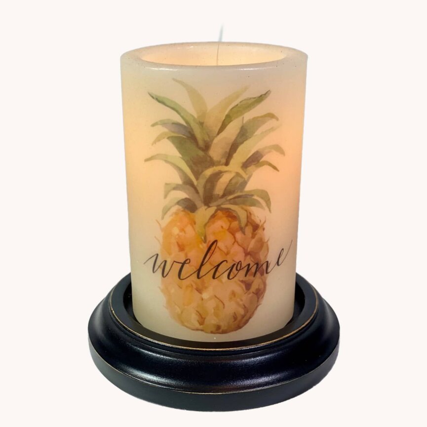 Welcome Pineapple Candle Sleeve
