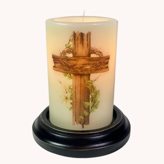 Rugged Cross Candle Sleeve Vanilla