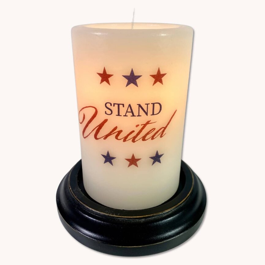 Stand United Stars Candle Sleeve - Vanilla