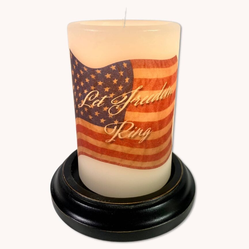 Let Freedom Ring Candle Sleeve - Vanilla