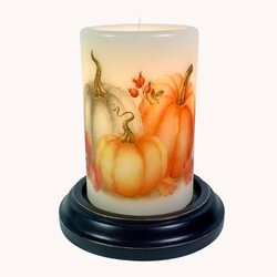 Autumn Harvest Pumpkin Candle Sleeve Antique Vanilla