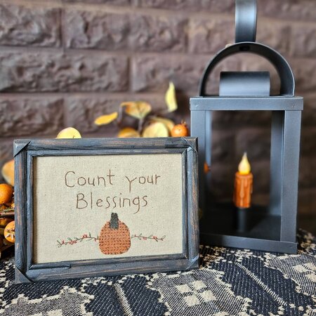 Count Your Blessings Handmade Sampler - 5 x 7