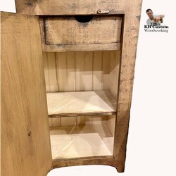 Split Door Chimney Cabinet Milky Way Over Black - 76" T