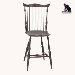 New England Fan Back Tavern Stool