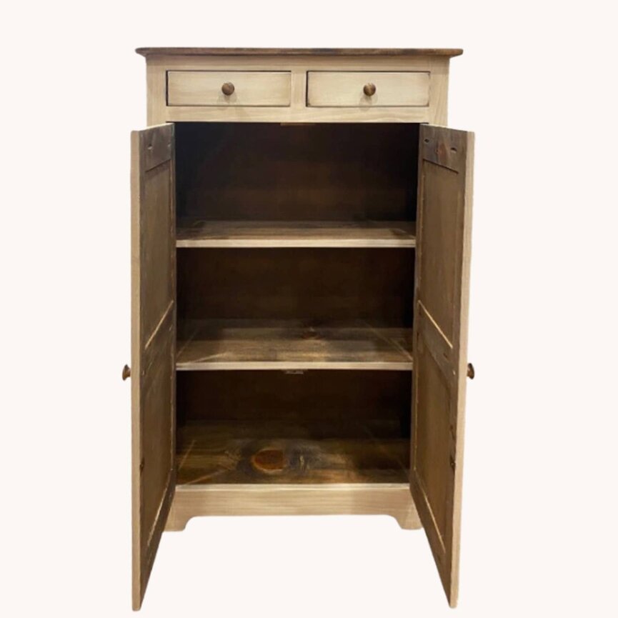 Amish Pie Safe in Farmhouse White