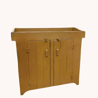 Primitive Dry Sink in Dark Mustard