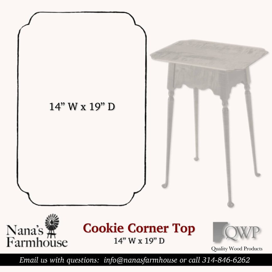 Valley Table Cookie Corner Tiger Maple Top
