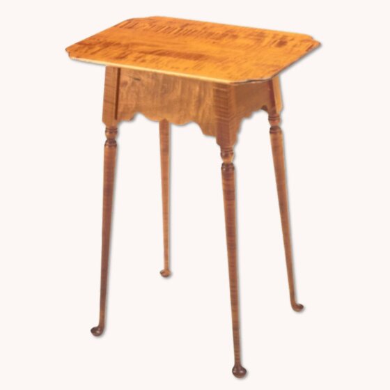 Valley Table Cookie Corner Tiger Maple Top