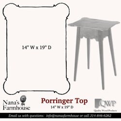 Valley Table Porringer Tiger Maple Top