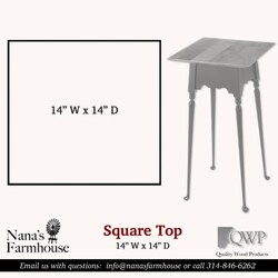 Valley Table Square Tiger Maple Top
