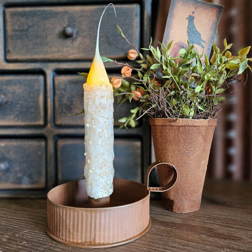 Cappuccino Silicone Battery Operated Timer Taper - 7"