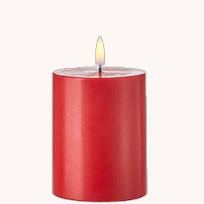 Red Pillar Candle Timered - 3" x 5"