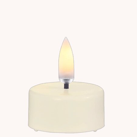 Ivory Tea Light Battery Operated Candle - 1.5" x 1.75"