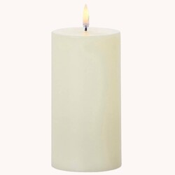 Ivory Pillar Candle with Timer  - 3" x 7"
