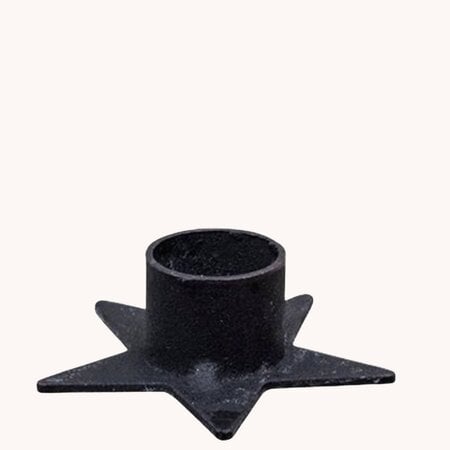 Black Star Taper Holder - 2.5"