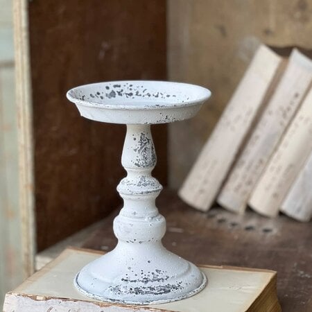 Cream Candle Holder - 7"