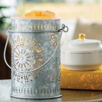 Illumination Fragrance Warmer Galvanized Tin