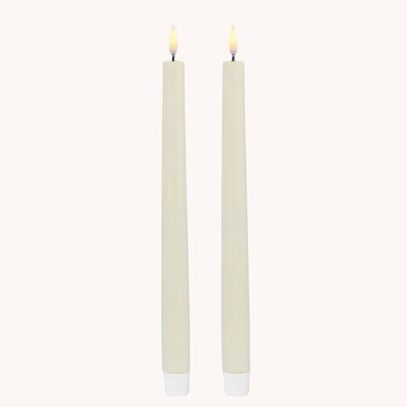 Ivory Taper Candle - Set of 2