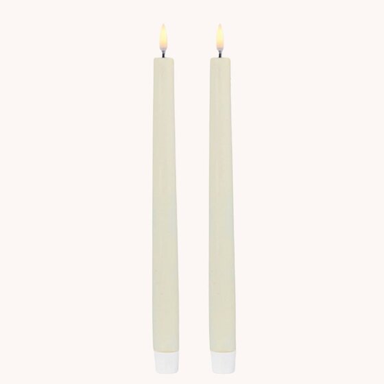 Ivory Taper Candle - Set of 2