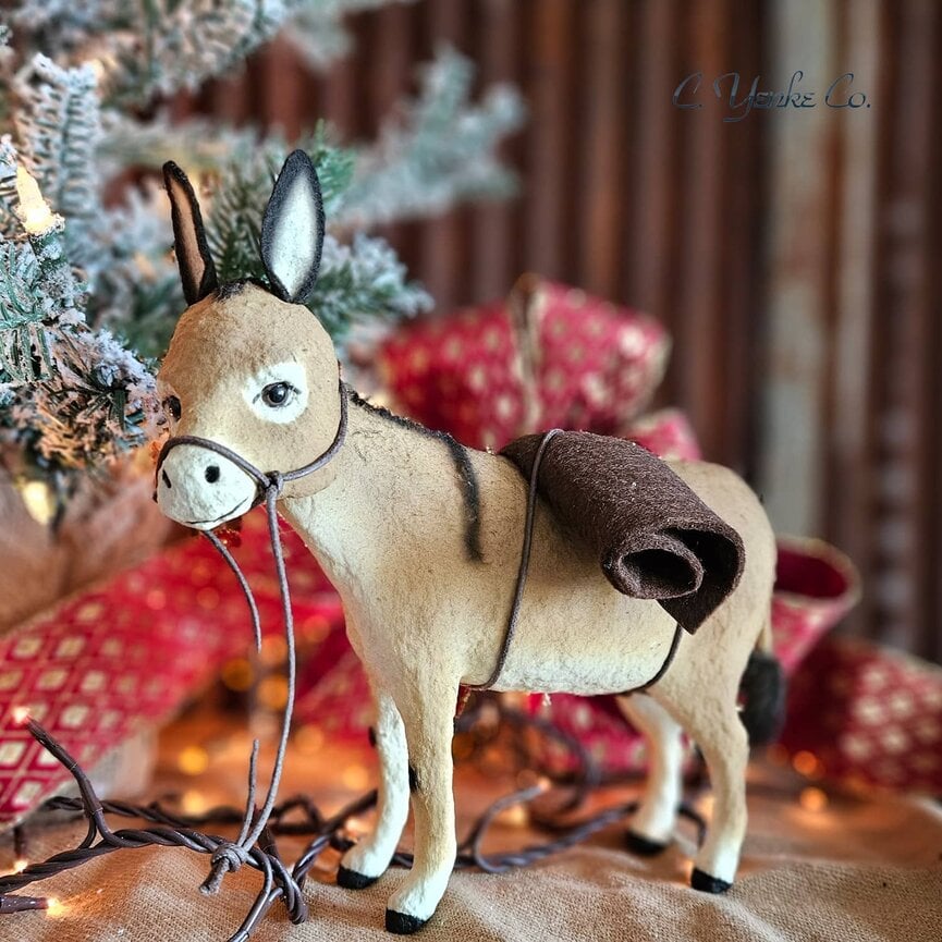 Large Nazareth Donkey Figurine - 8"