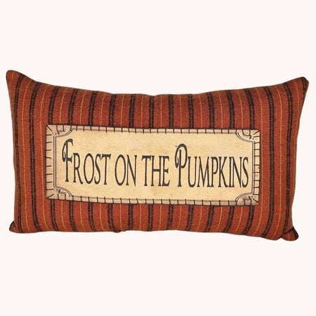 Pumpkin Bowl Filler Wool Pillow Brown Checks - 7x6