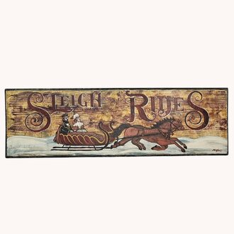Kathy Graybill SIGNED Sleigh Rides Handpainted