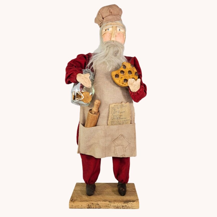 Red Suit Chocolate Chip Santa from the Baker Series 1 - 20"