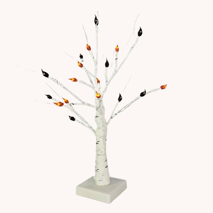 Jack-O-Lantern 18 Count Birch Tree Lighted Branches - 20"