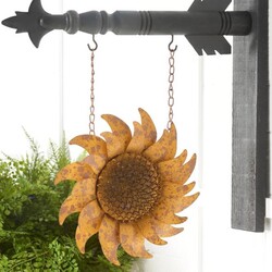 Distressed Golden Yellow Metal Sunflower Arrow Replacement