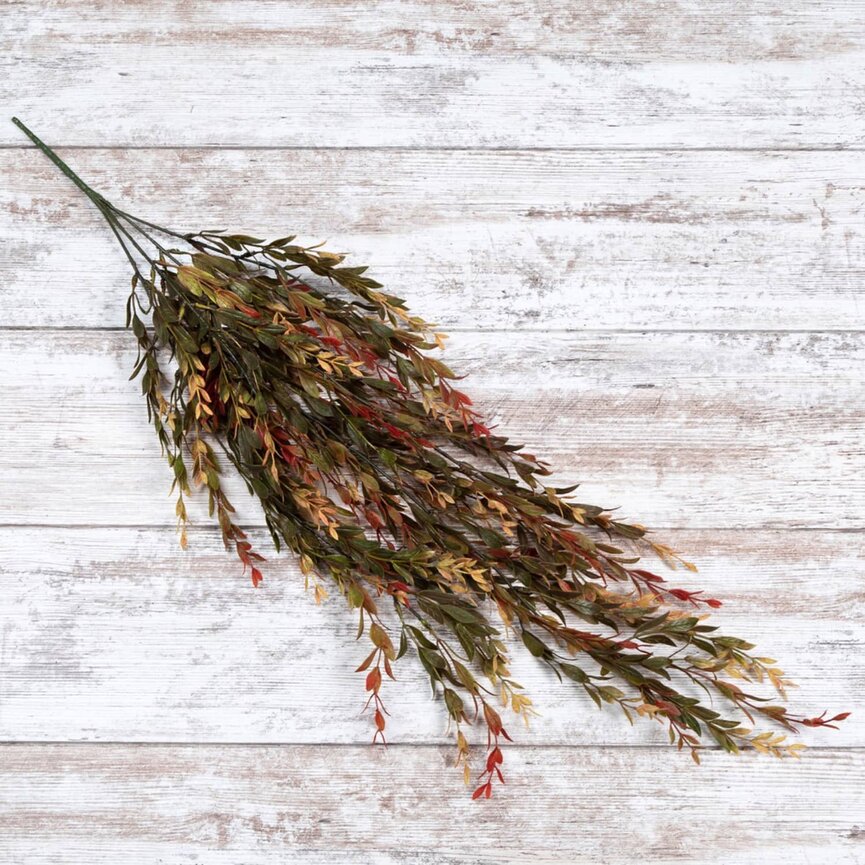 Green & Red Common Boxwood Hanging Bush - 34.5"